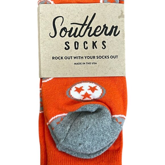University Tennessee Volunteers UT Vols Orange Tristar Dress Socks Southern NWT - Picture 1 of 6